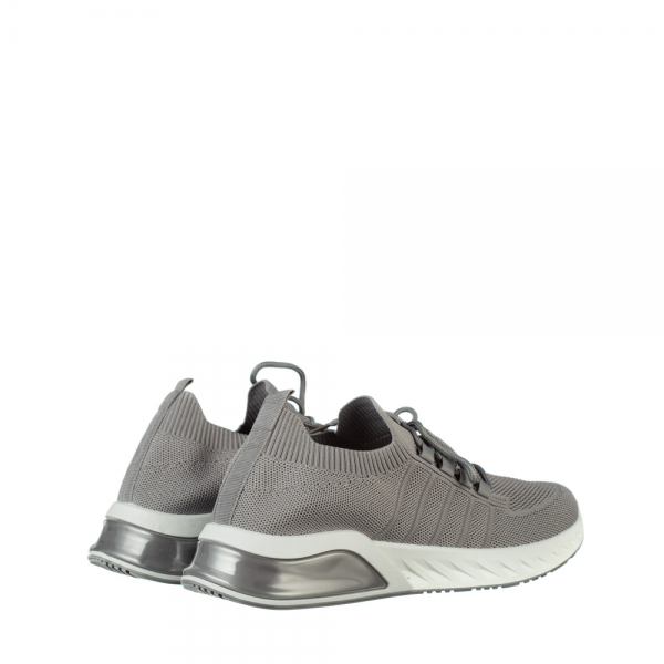 Мъжки спортни обувки сиви  от текстилен материал  Brock, 4 - Kalapod.bg